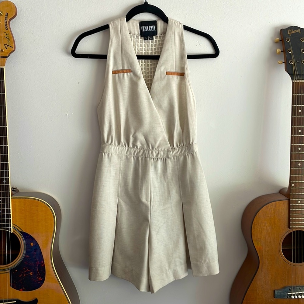 Vena Cava Crochet Backless Romper